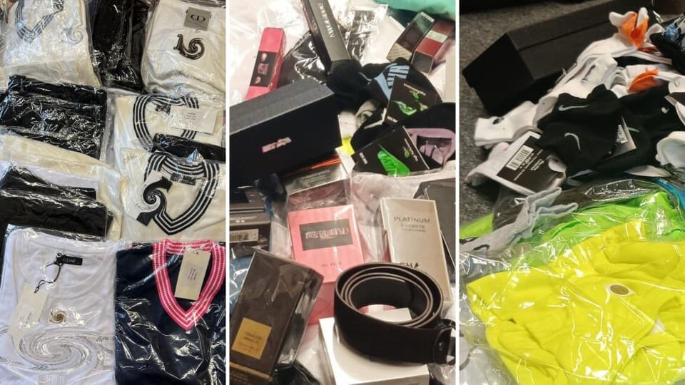 Odzież, perfumy i galanteria z fałszywymi logo. Policjanci przejęli podróbki warte ponad 110 tys. zł