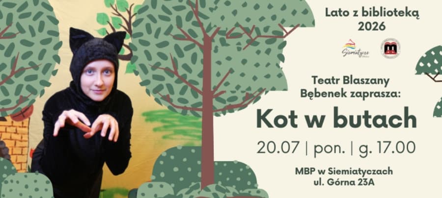 Teatr Blaszany Bębenek wystąpi w siemiatyckiej bibliotece