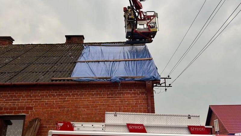 DZISIEJSZY Podlasie24 Nawałnica nad powiatem siemiatyckim. 39 interwencji strażaków, najwięcej w gminie Siemiatycze