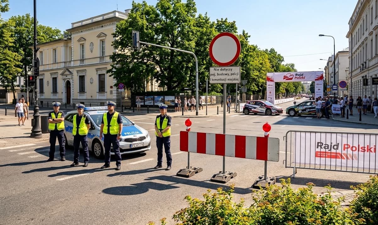 Rajd Polski zamknie centrum Katowic. Utrudnienia dla kierowców i pasażerów w piątek