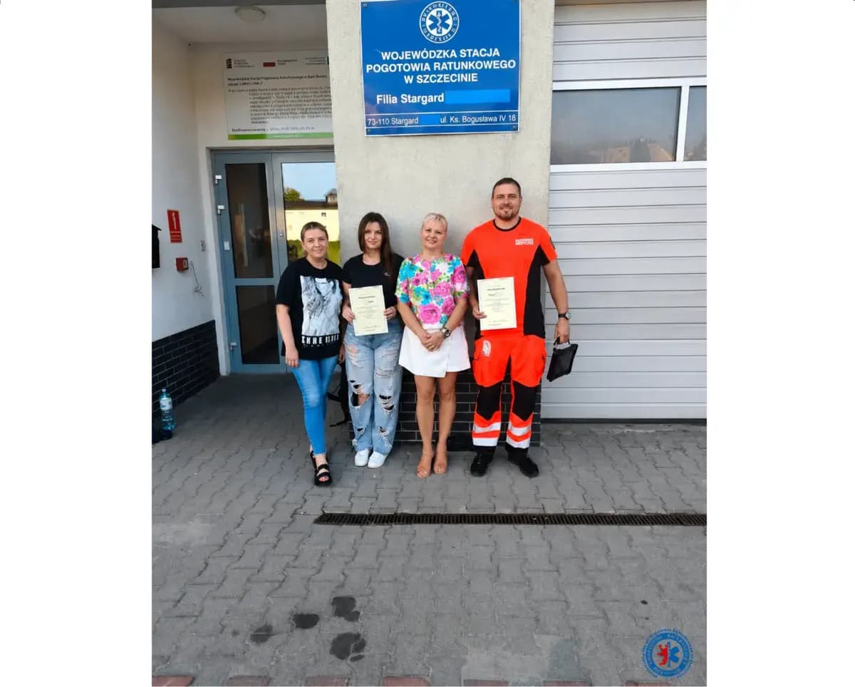 Osobiste podziękowania od pacjentki dla ratowników ze stargardzkiego pogotowia