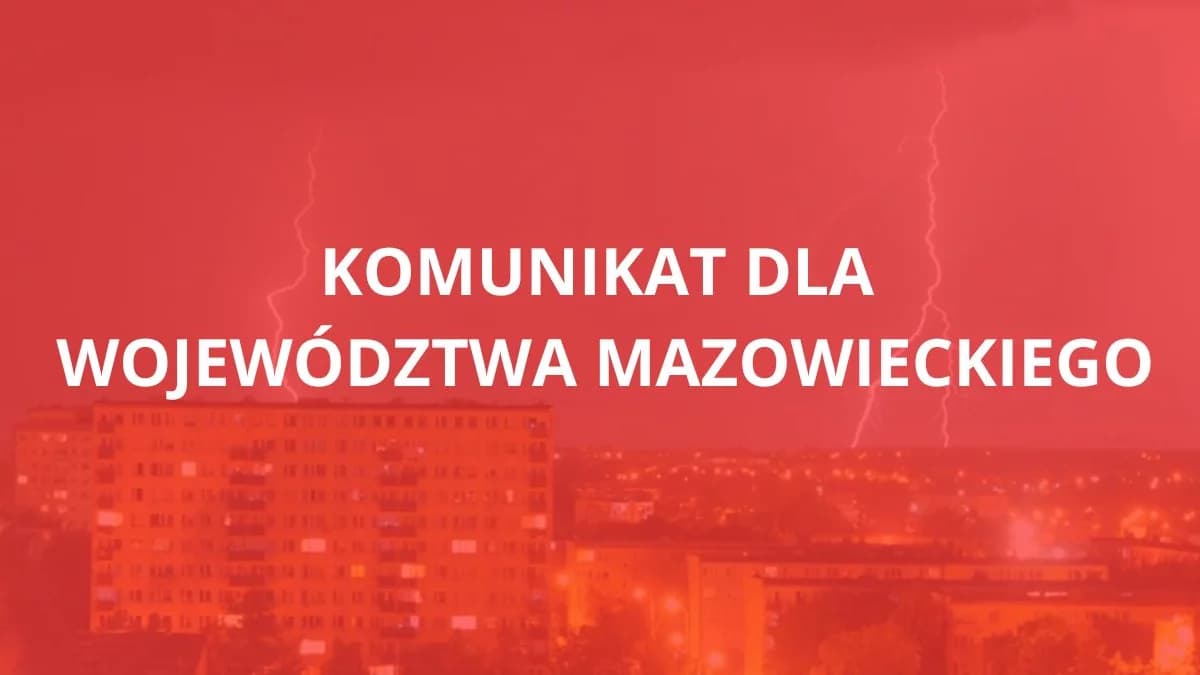 Pilny alert dla mieszkańców. Chodzi o najbliższe godziny