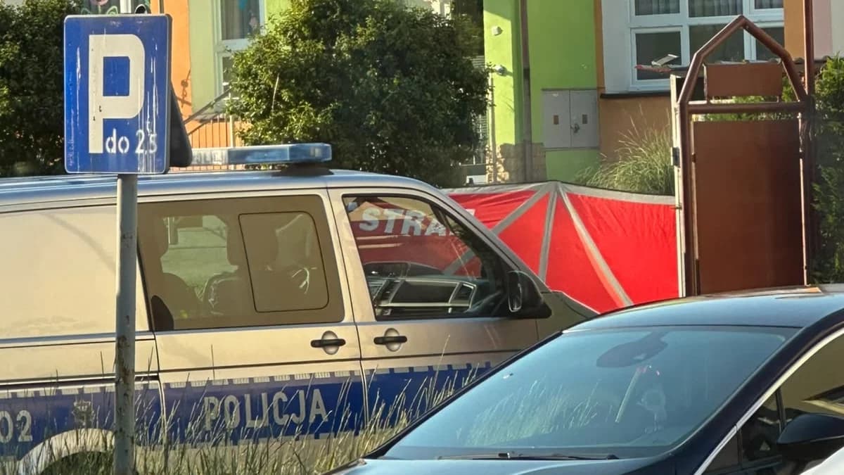 Makabryczne odkrycie o poranku na Podkarpaciu. Zwłoki młodego mężczyzny na ogrodzeniu przedszkola