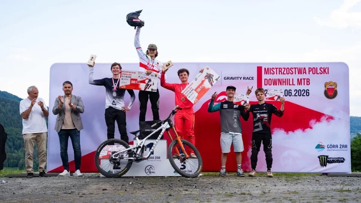 Wielki sukces Sanoczanina! Kuba „Śruba” Tabisz na podium Mistrzostw Polski w Downhillu