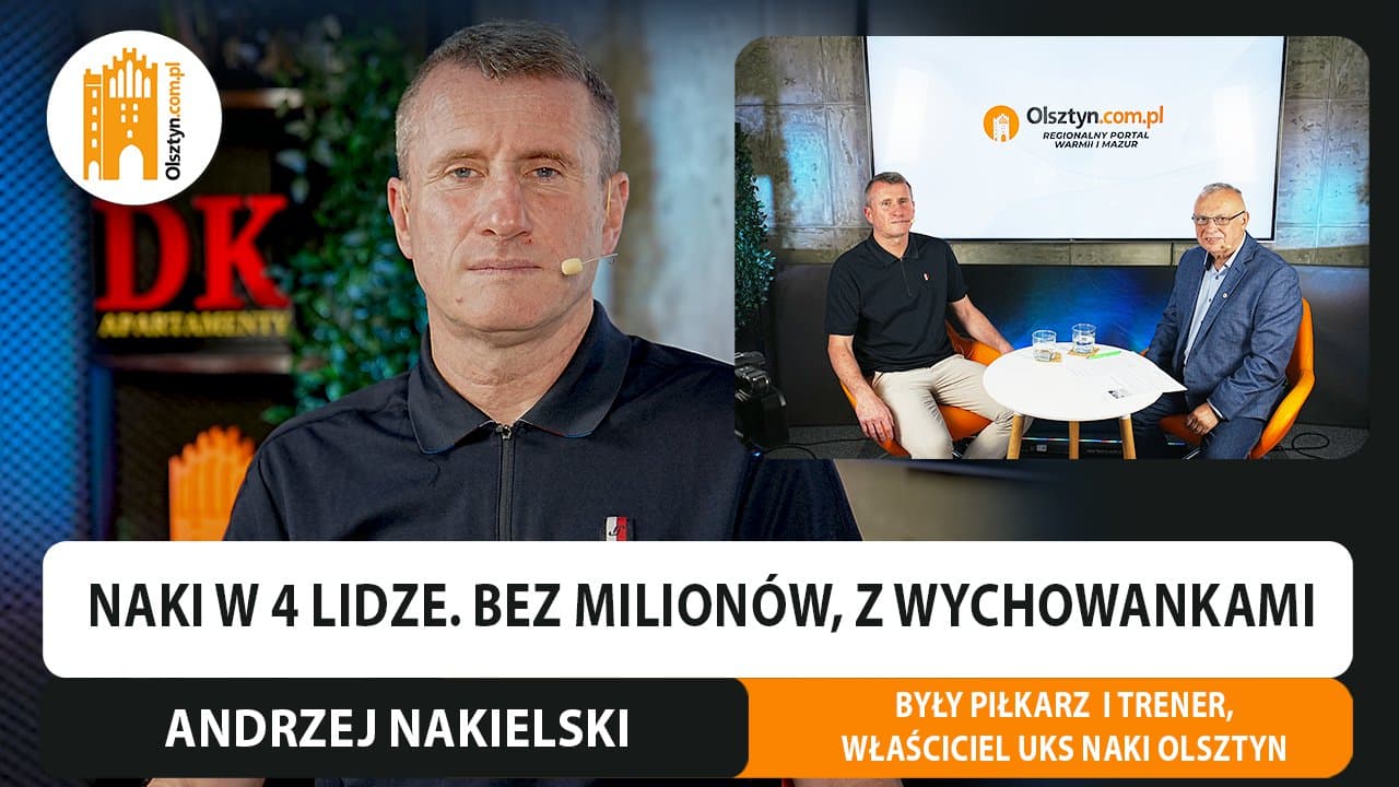 Zagrają derby ze Stomilem. Rozmawiamy z Andrzejem Nakielskim, prezesem i trenerem UKS Naki Olsztyn [WIDEO]