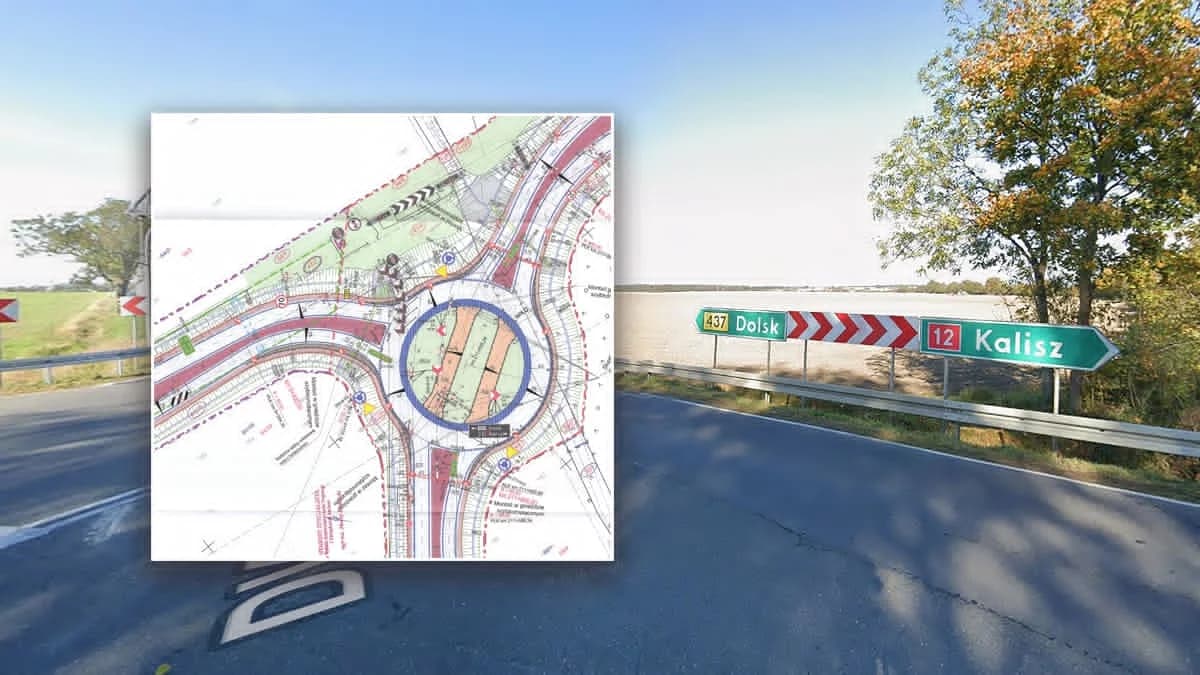 Trwa drogowa rewolucja na DK12, budują rondo. Wycięto część drzew na obrzeżach lasu