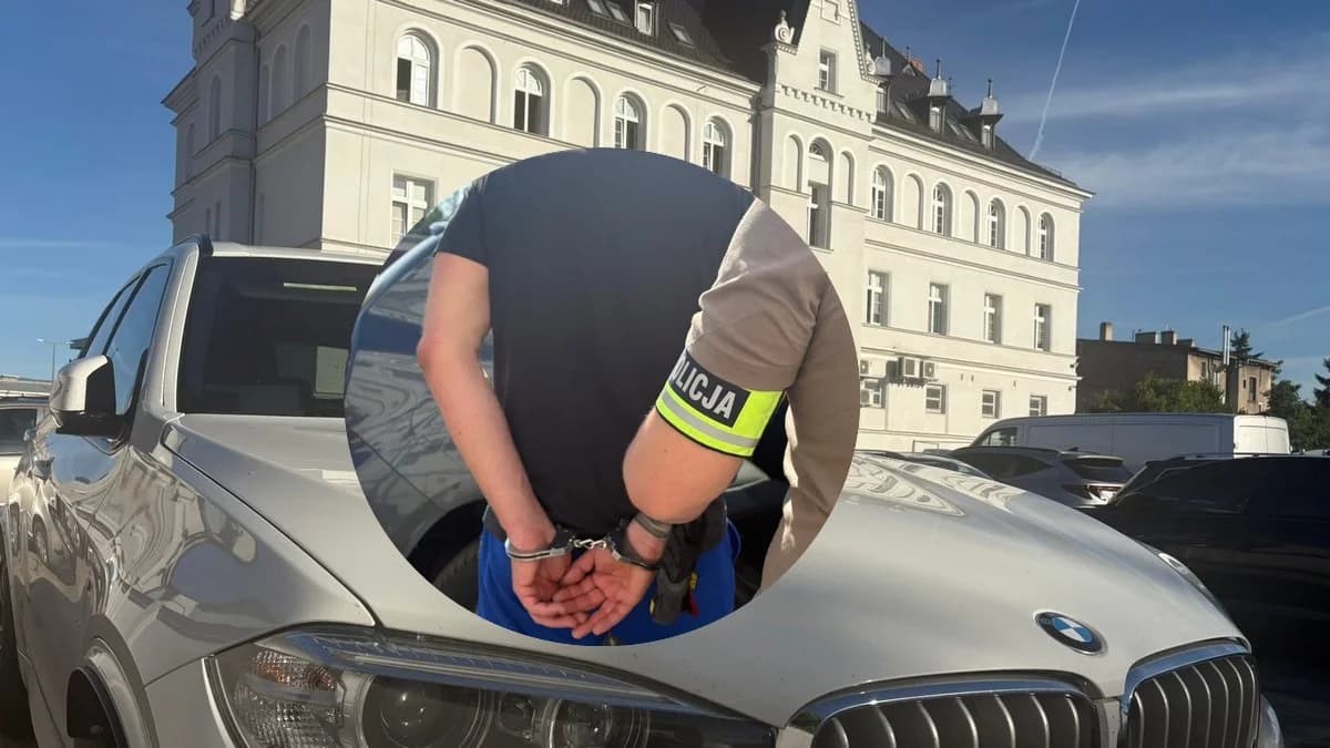 Ucieczka, pościg i porzucone auto w sąsiednim powiecie. Zdradził go charakterystyczny tatuaż