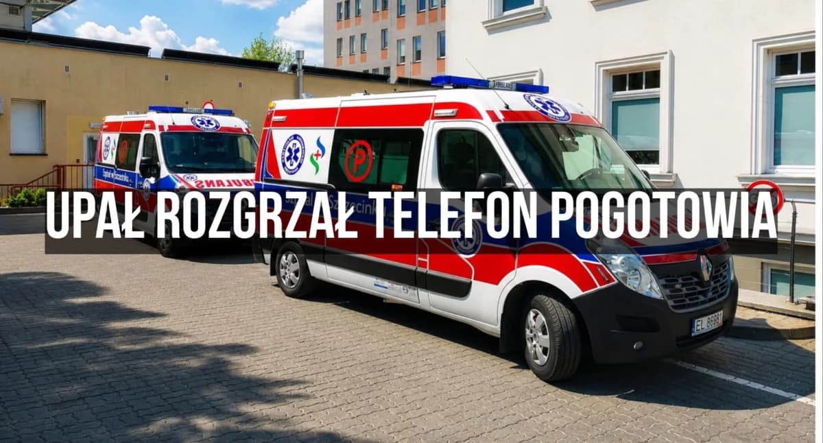 Temperatura sięgała 40 stopni. Karetka wyj…
