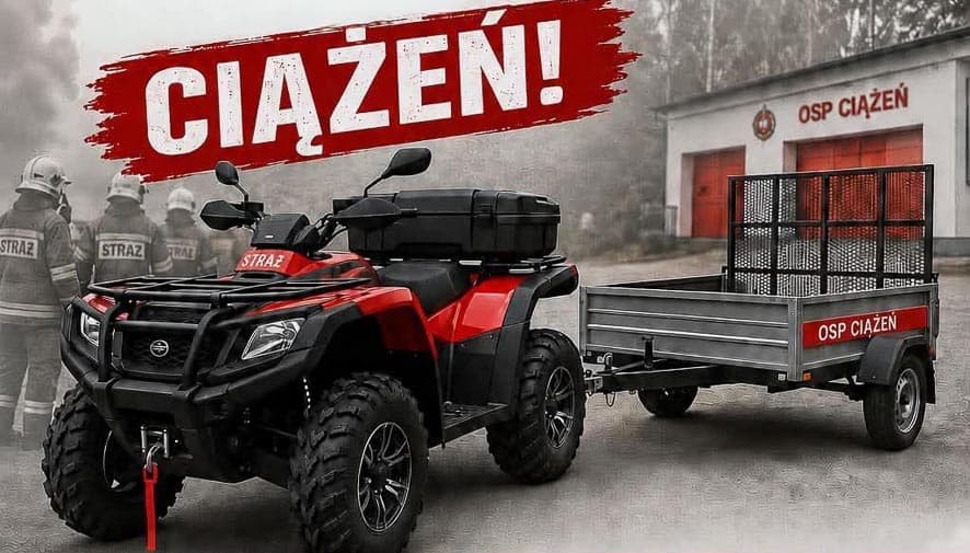 Ochotnicza Straż Pożarna w Ciążeniu dostanie nowy pojazd