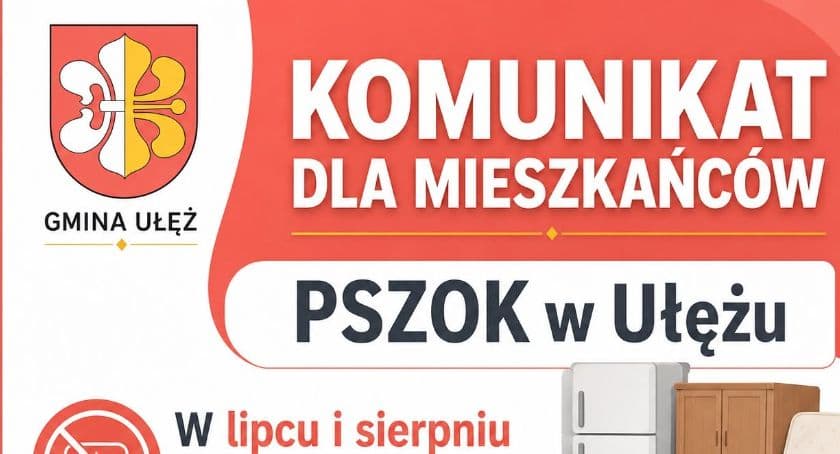 PSZOK w Ułężu: przerwa w odbiorze odpadów wielkogabarytowych