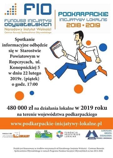 Ropczyce – (13.02.2019 r) – Nabór wniosków w ramach projektu „Podkarpackie Inicjatywy Lokalne 2019”