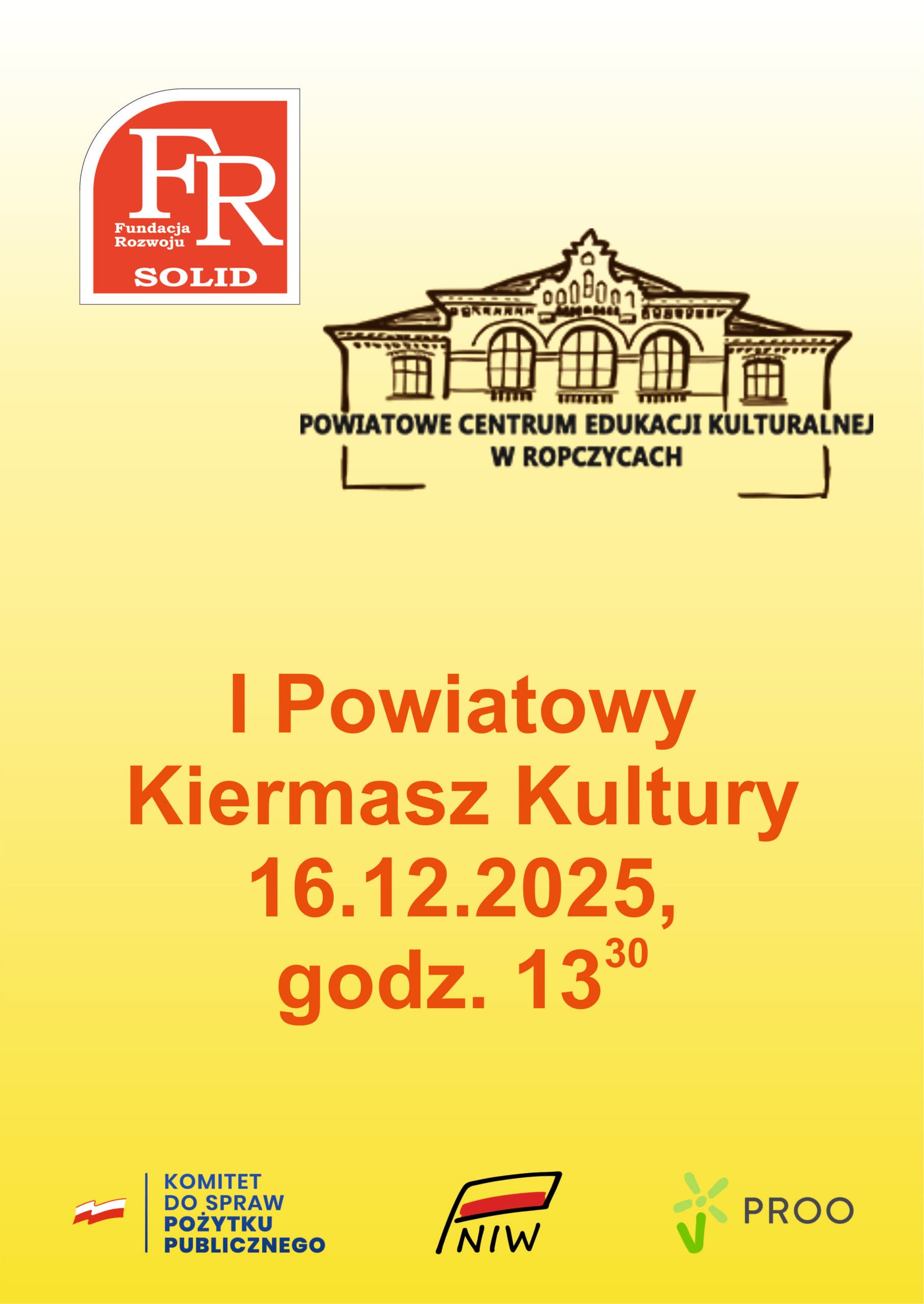 Powiatowe Centrum Edukacji Kulturalnej: Pierwszy Powiatowy Kiermasz Kultury- 16. 12. br. (wtorek)