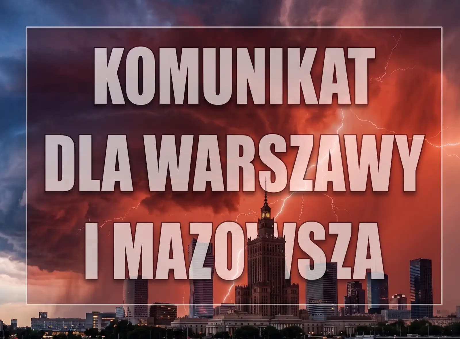 Ważne ostrzeżenie dla mieszkańców Warszawy. To nie smog, ale jest groźny