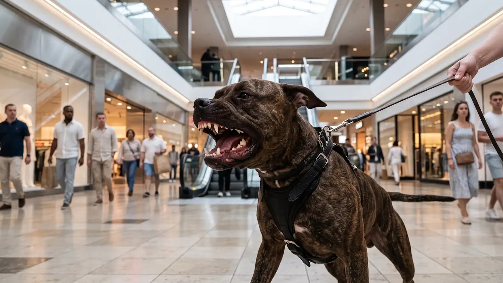 Mrożący krew w żyłach incydent. „Bierz go” – krzyczała, szczując psem ochroniarza w warszawskiej galerii