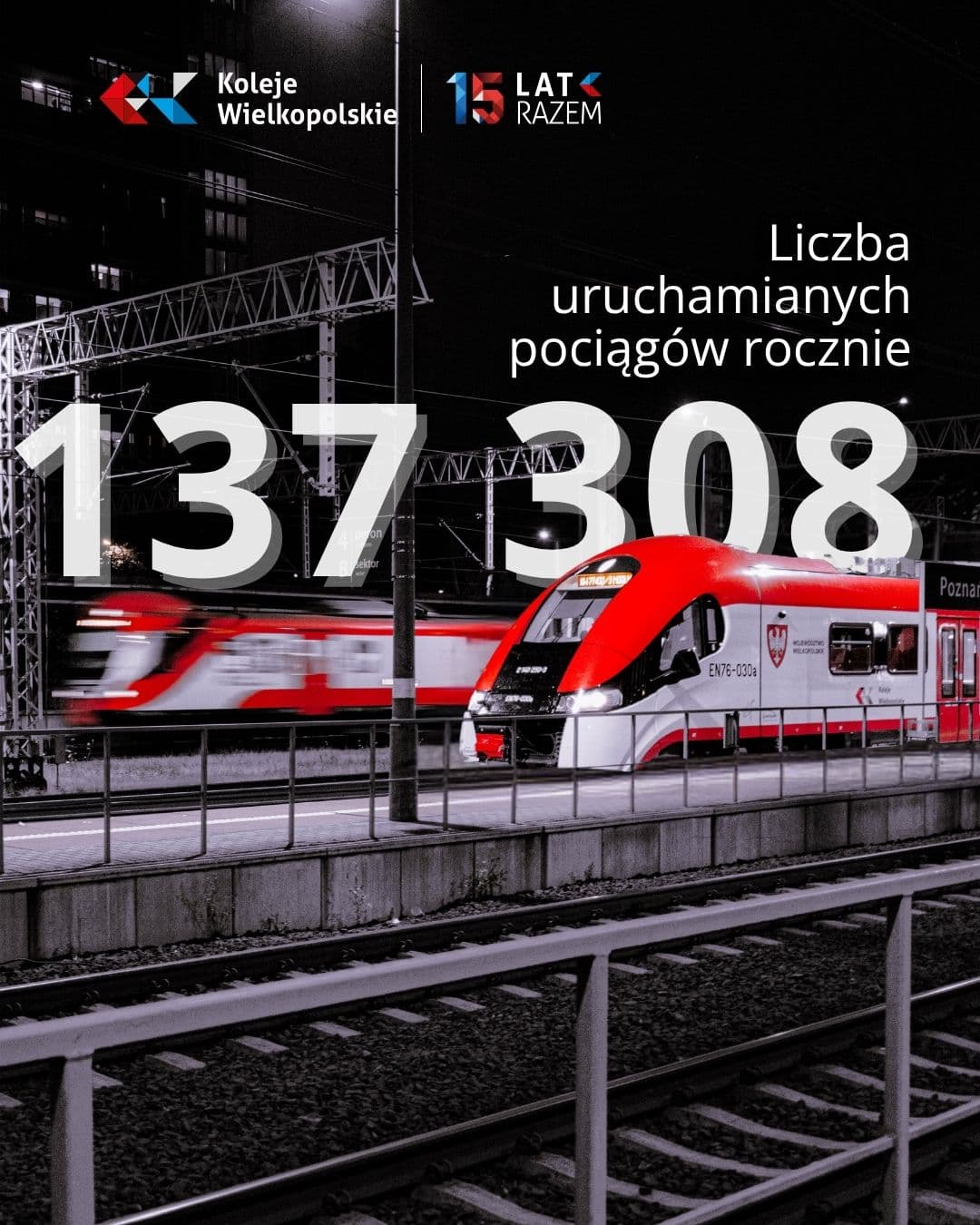 15 lat razem z Kolejami Wielkopolski