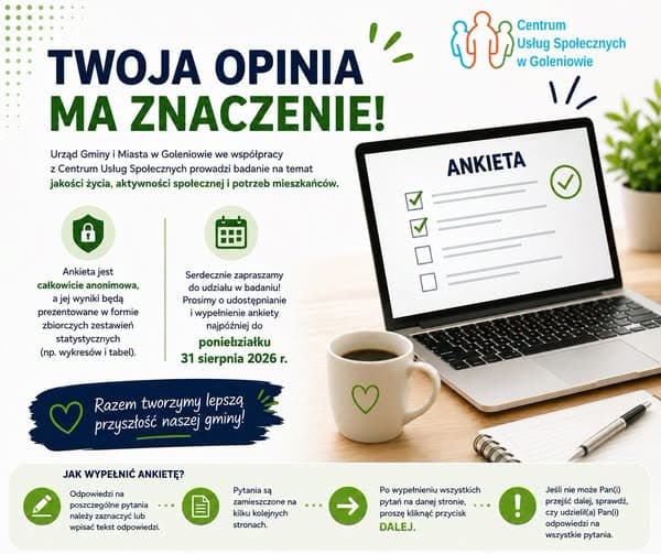 Jak żyje się w gminie Goleniów? CUS chce to zbadać
