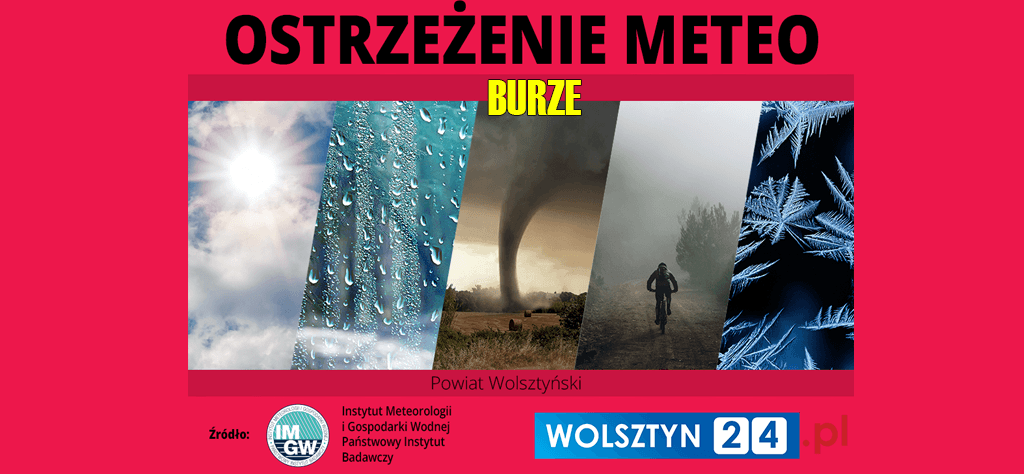 Burze stopień: 1 - ostrzeżenie z dnia