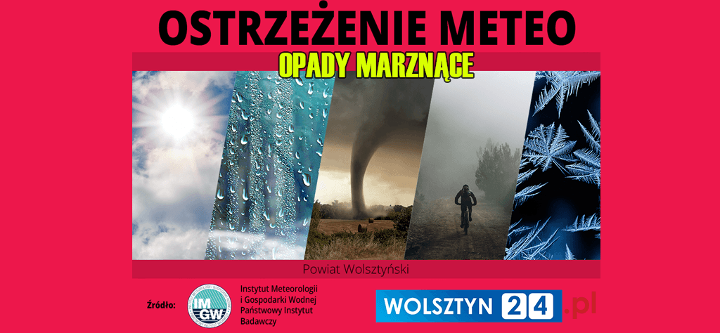 Opady marznące - ostrzeżenie z dnia