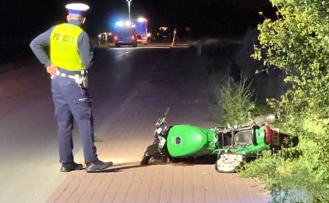 MAŁOPOLE. Śmiertelny wypadek pod Dąbrówką. W zderzeniu motocykla z łosiem zginął młody chłopak.