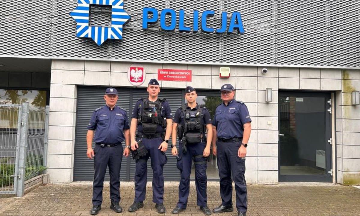 Gdańscy policjanci wspierają służbę w Charzykowach
