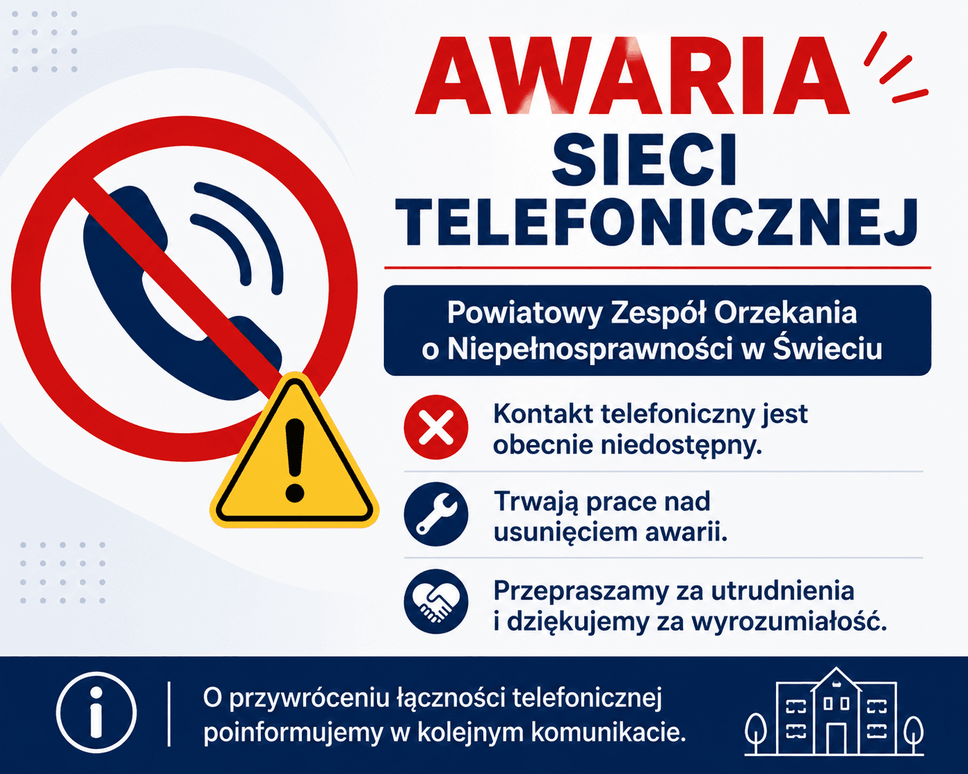 AWARIA SIECI TELEFONICZNEJ