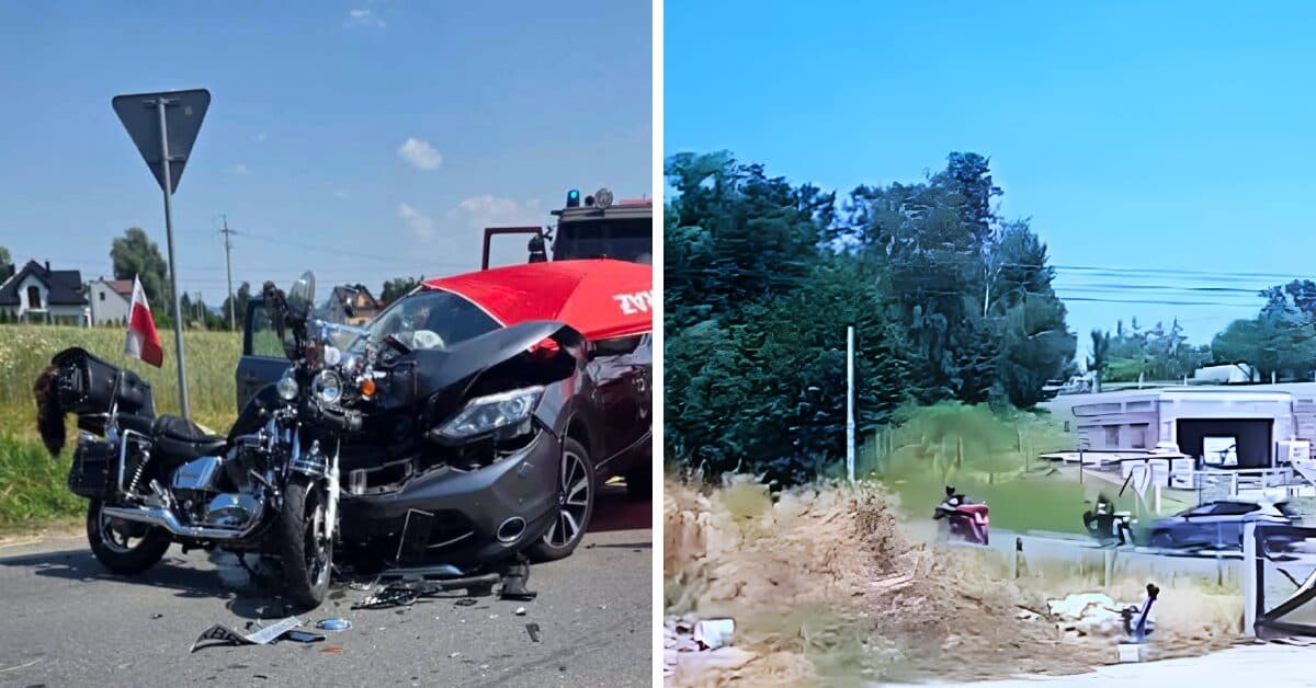 Tragiczny wypadek w Biskupicach Melsztyńskich. Nie żyje motocyklista z Sądecczyzny