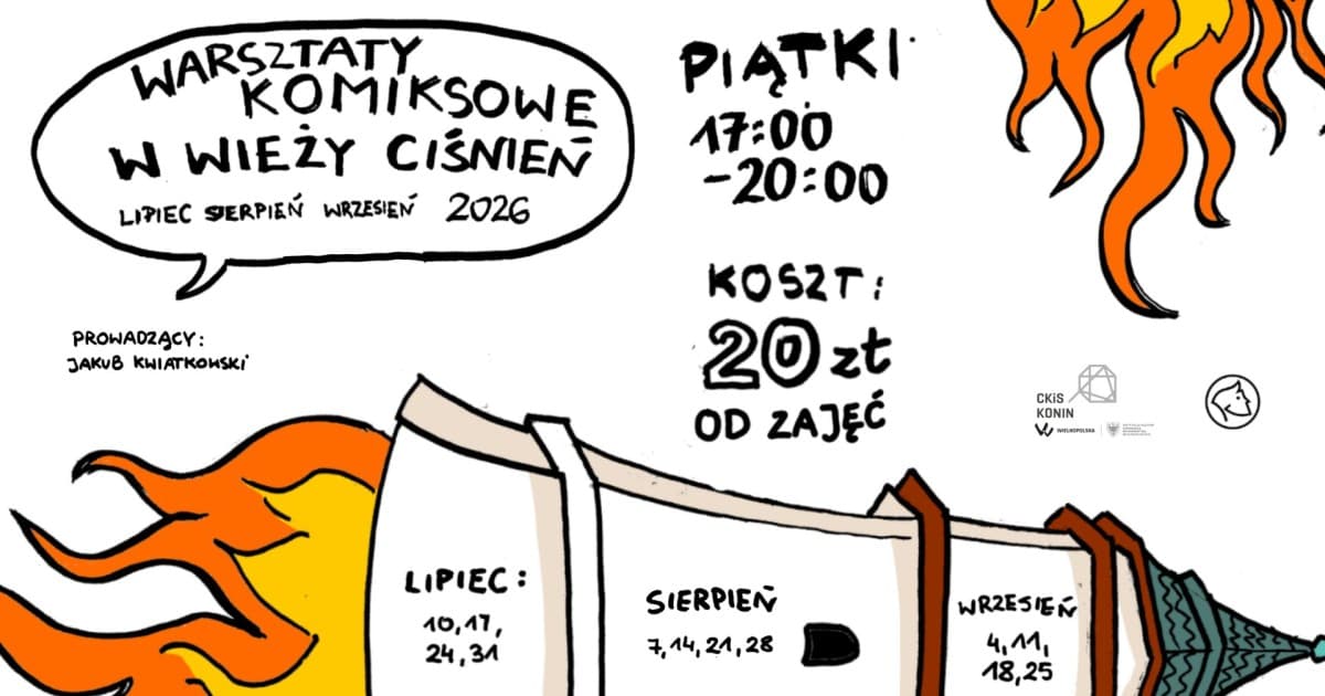 Wakacje z komiksem w Koninie. Powstanie publikacja z prac uczestników