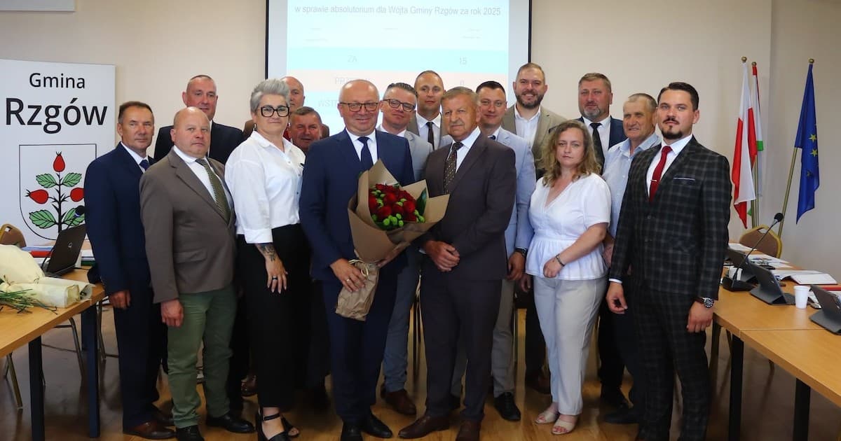 Rzgów. Wójt z wotum zaufania i absolutorium za 2025 rok