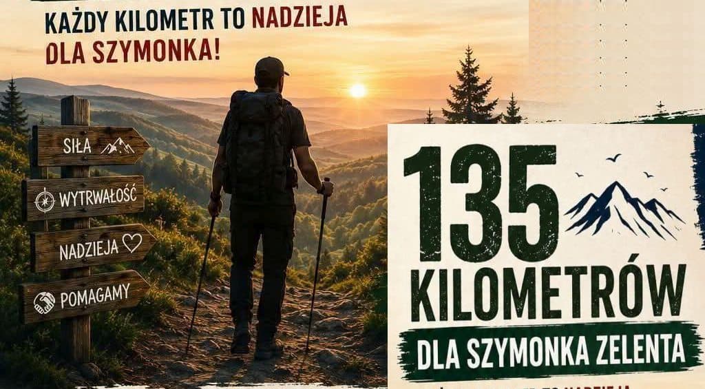 Wielki Marsz dla Szymonka Zelenta. Sebastian Radziewicz pokona 135 km przez Roztocze