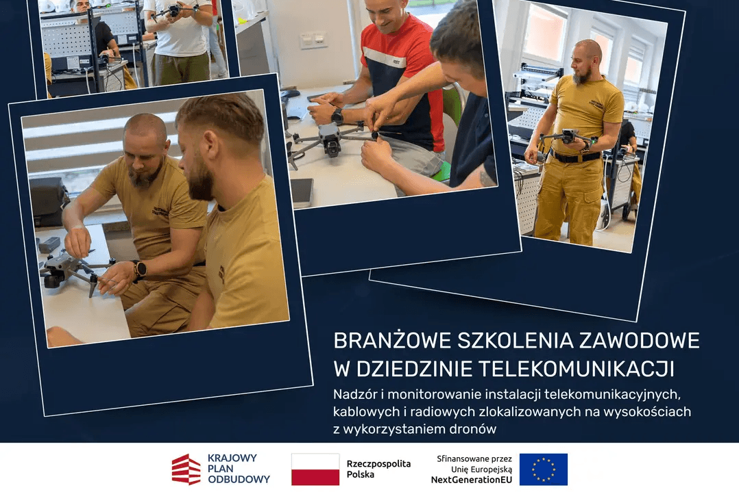 Z lotu ptaka dla większego bezpieczeństwa – szkolenie z monitorowania infrastruktury telekomunikacyjnej