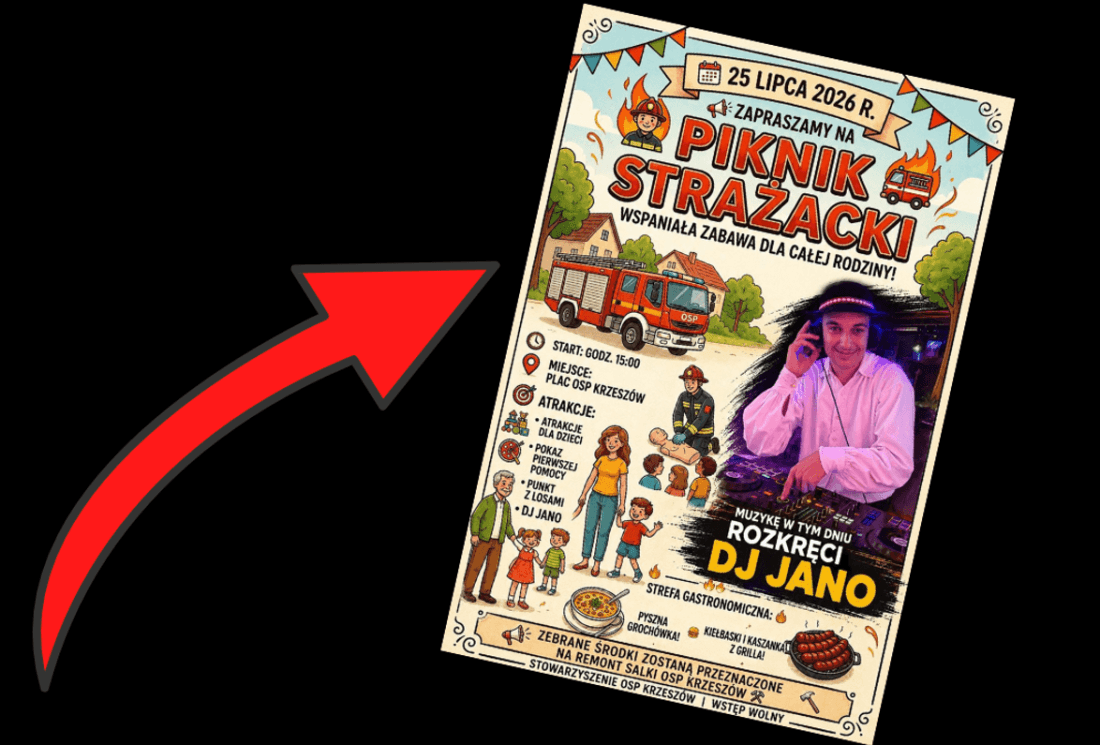 Piknik Strażacki w Krzeszowie już 25 lipca. Atrakcje dla całych rodzin i szczytny cel. Czytaj więcej
