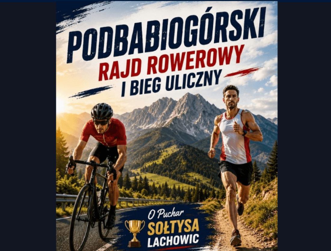 Ruszyły zapisy na Podbabiogórski Rajd Rowerowy i Bieg Uliczny o Puchar Sołtysa Lachowic. Czytaj więcej
