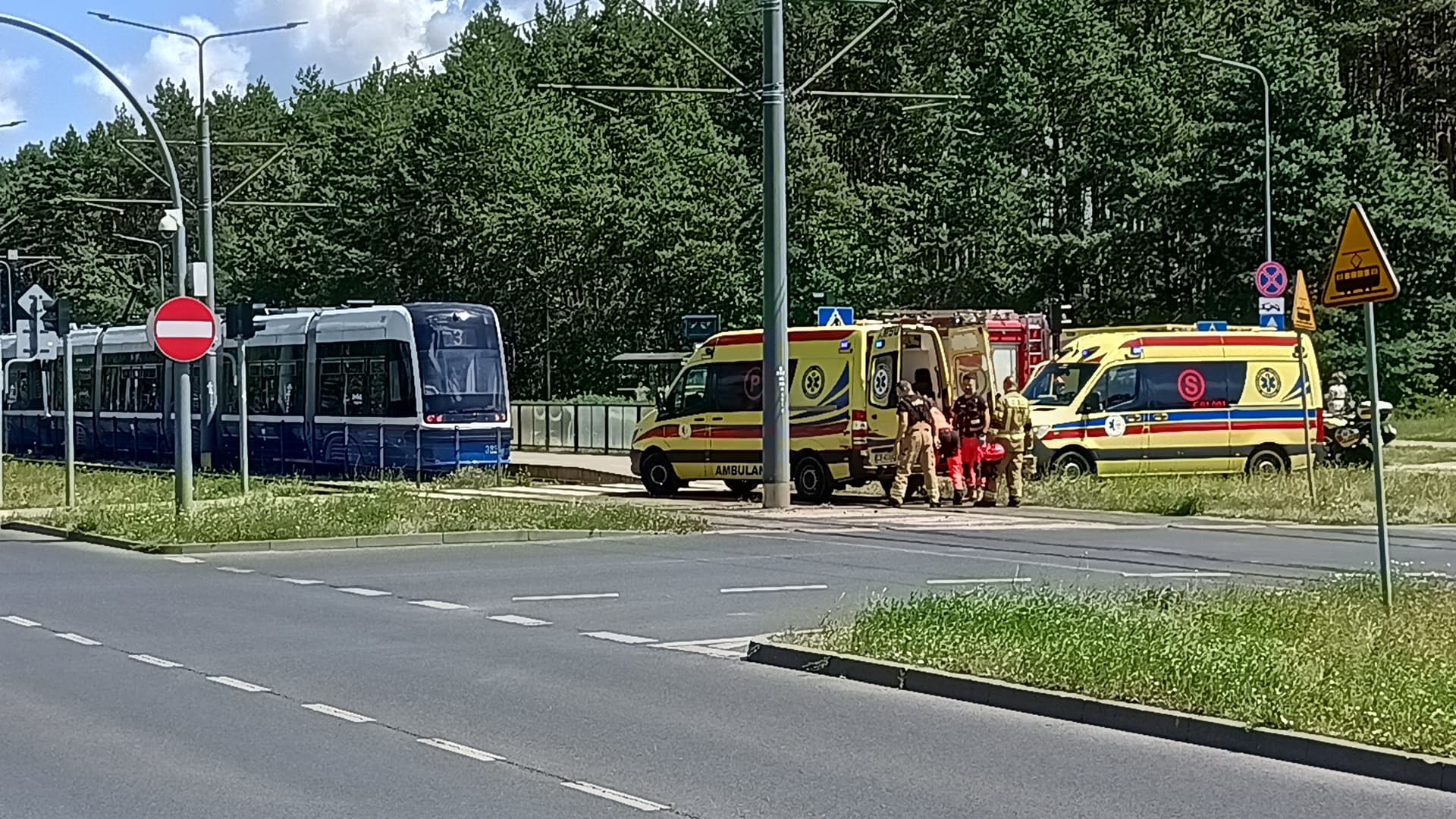 Zderzenie tramwajów w bydgoskim Fordonie. Są poszkodowani