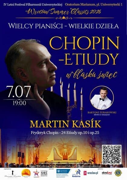 • Chopin – etiudy w blasku świec