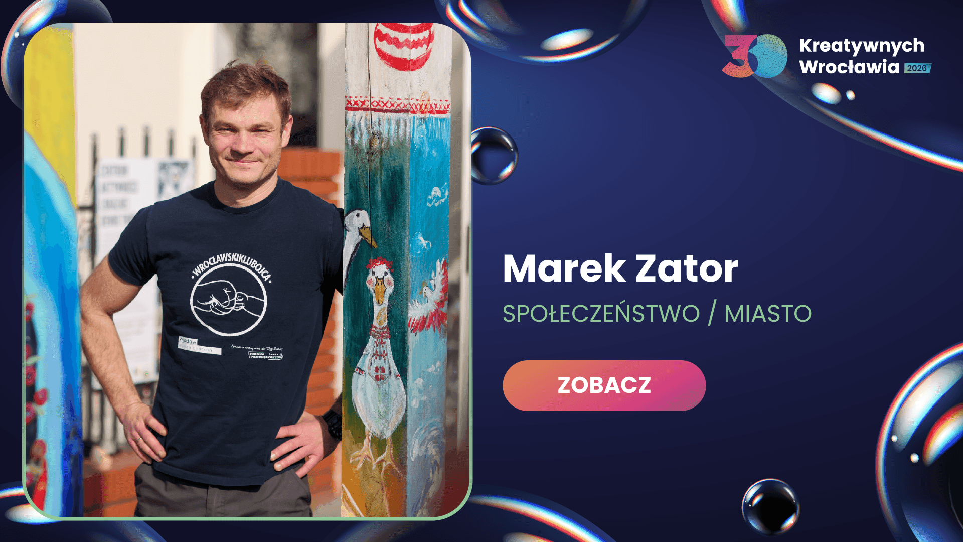 Marek Zator - współtwórca i koordynator Wrocławskiego Klubu Ojca Nowe