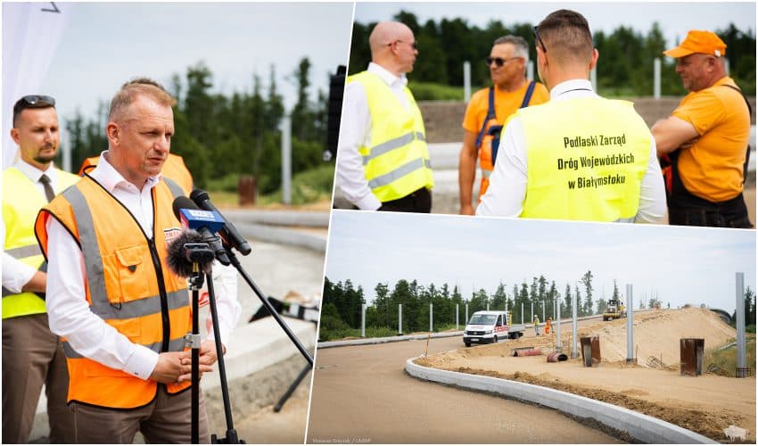 Droga z Wysokiego Mazowieckiego do Łap na finiszu. Znamy datę zakończenia prac [wideo/foto]