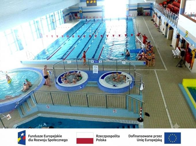 Projekt „BEZ BARIER – nowa jakość dostępności na pływalni PARK WODNY w Łomży” z dofinansowaniem FERS
