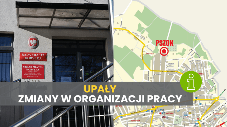 Kobyłka – Upały. Zmiany w organizacji pracy Urzędu Miasta i PSZOK