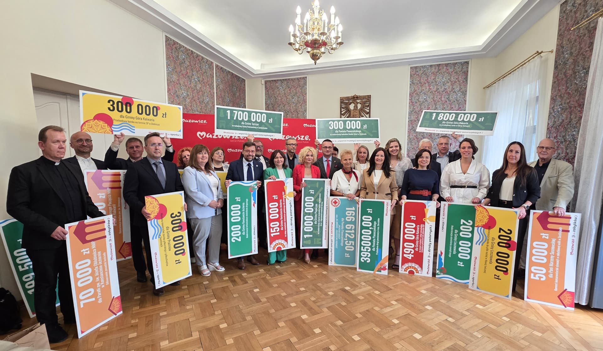Ponad 8,5 mln zł z budżetu samorządu Mazowsza dla powiatu piaseczyńskiego