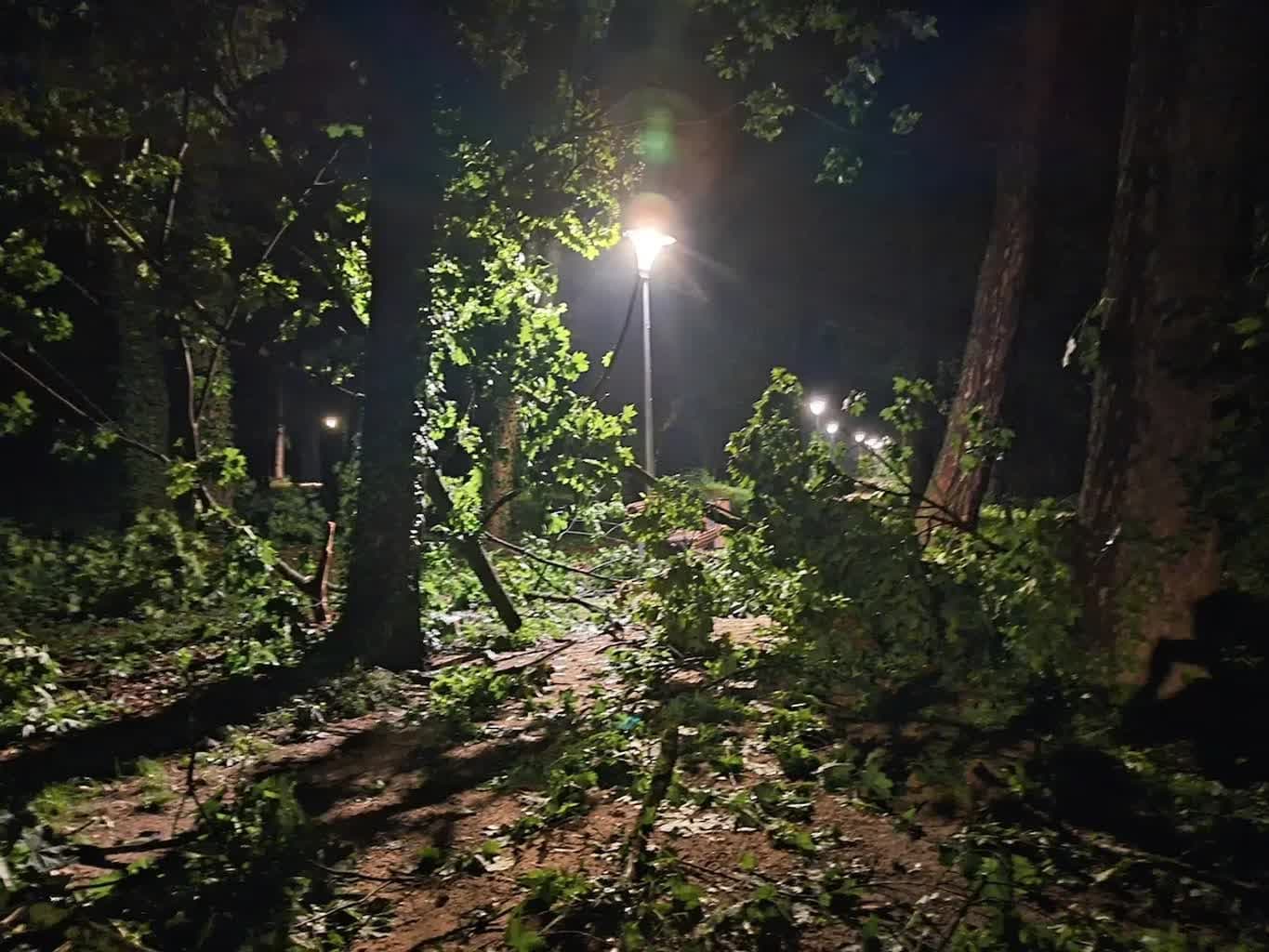 Skutki nawałnicy nad gminą Wschowa