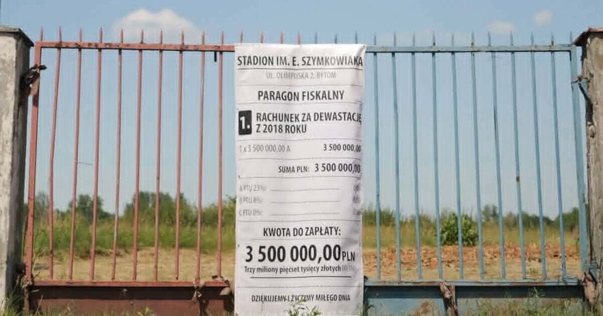 Paragon na płocie, czyli trzeba płacić za błędy poprzed