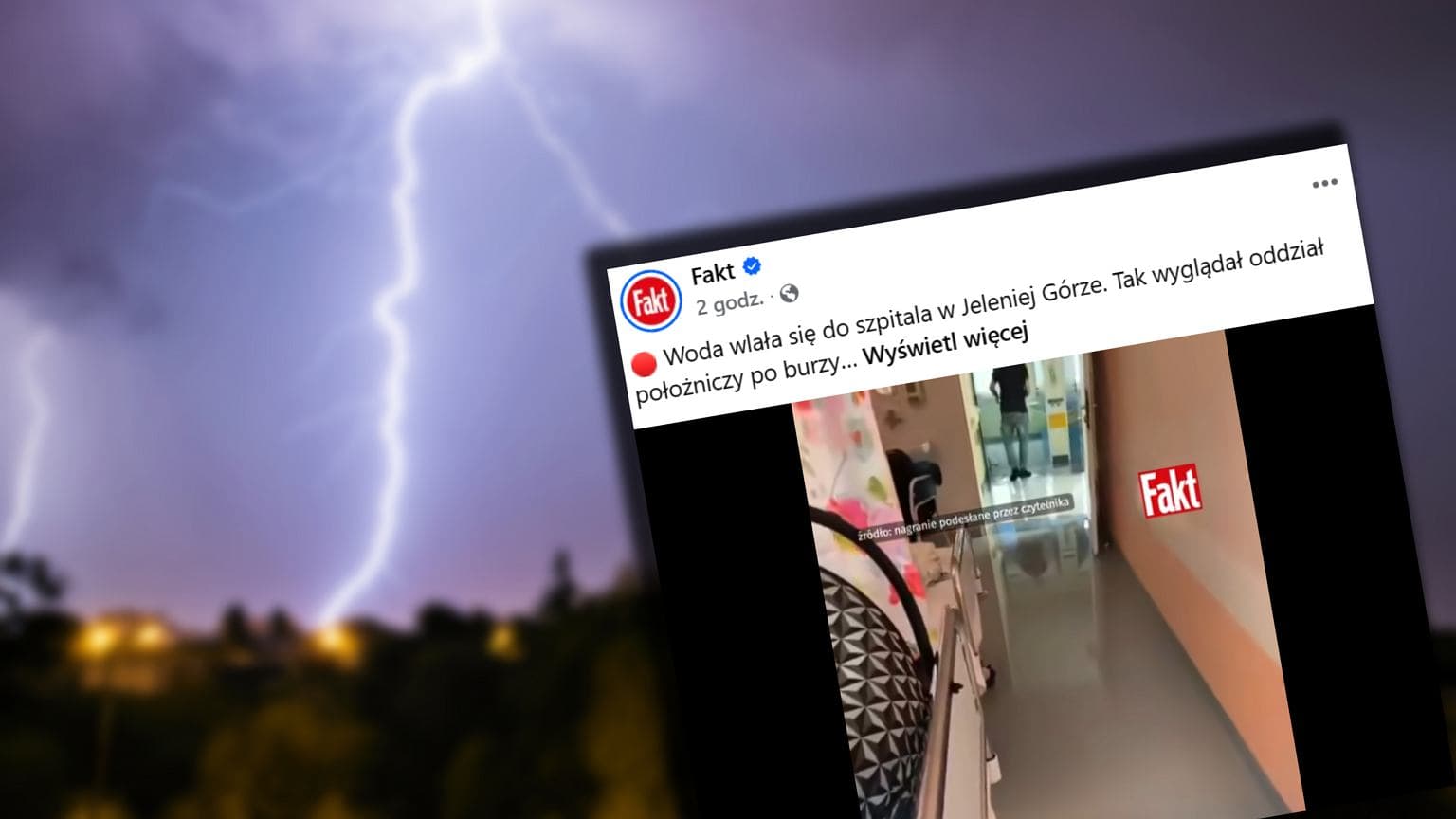 Burze przeszły przez Dolny Śląsk. Woda wdarła się do szpitala. Wiatr zrywał dachy