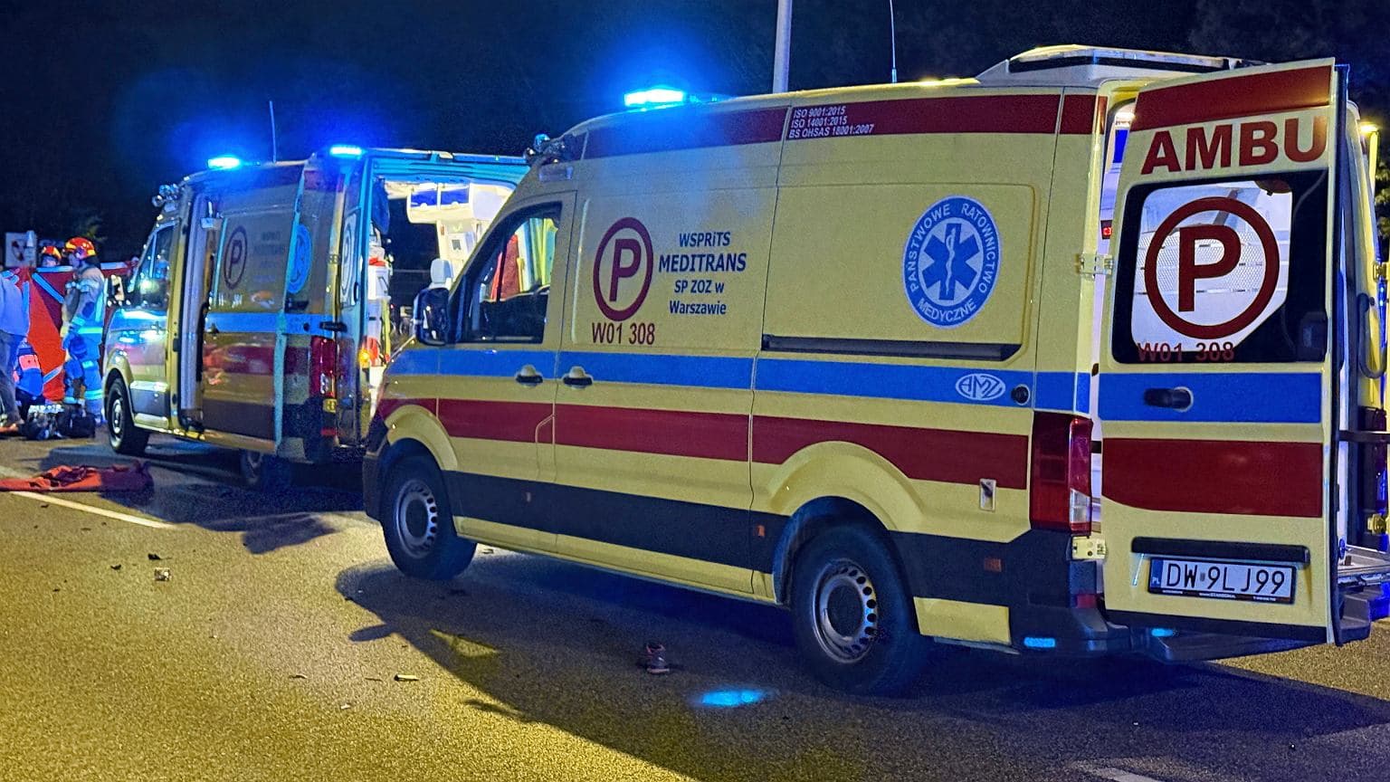 Tragiczny wypadek w Wólce Żabnej. Samochód dachował. Nie żyje młody mężczyzna