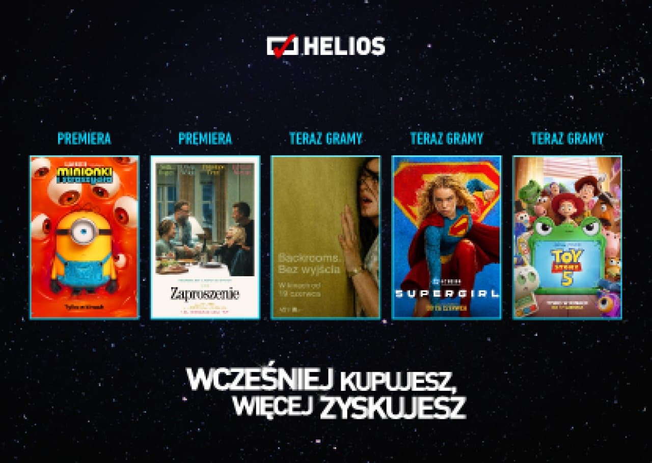 Najnowsze hity w wakacyjnym repertuarze kina Helios w Kaliszu
