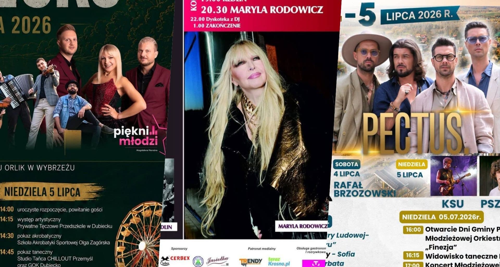 Przed nami weekend pełen koncertów. Na scenach pojawią się znane gwiazdy