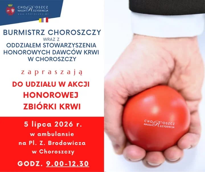 Choroszcz szykuje letnią zbiórkę krwi. Liczy się każda kropla