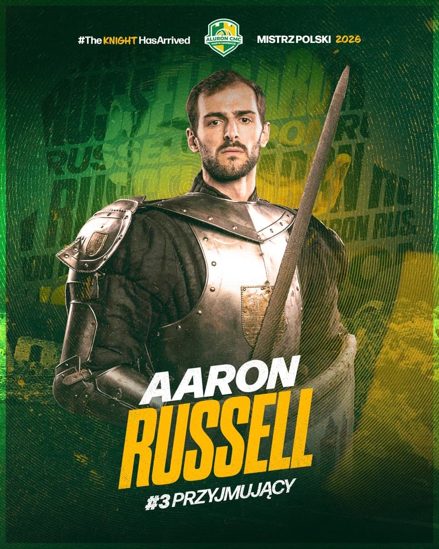 Aluron CMC Warta Zawiercie: Aaron Russell zostaje na trzeci sezon