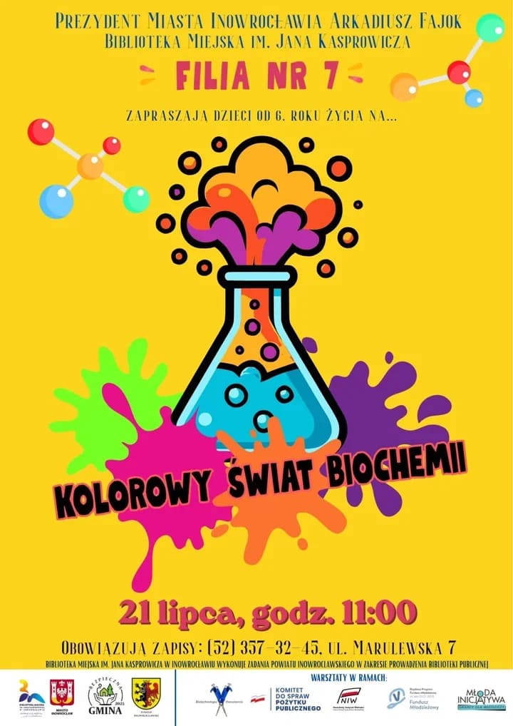 Biochemia po kolorach - w Inowrocławiu nauka zamieni się w pokaz