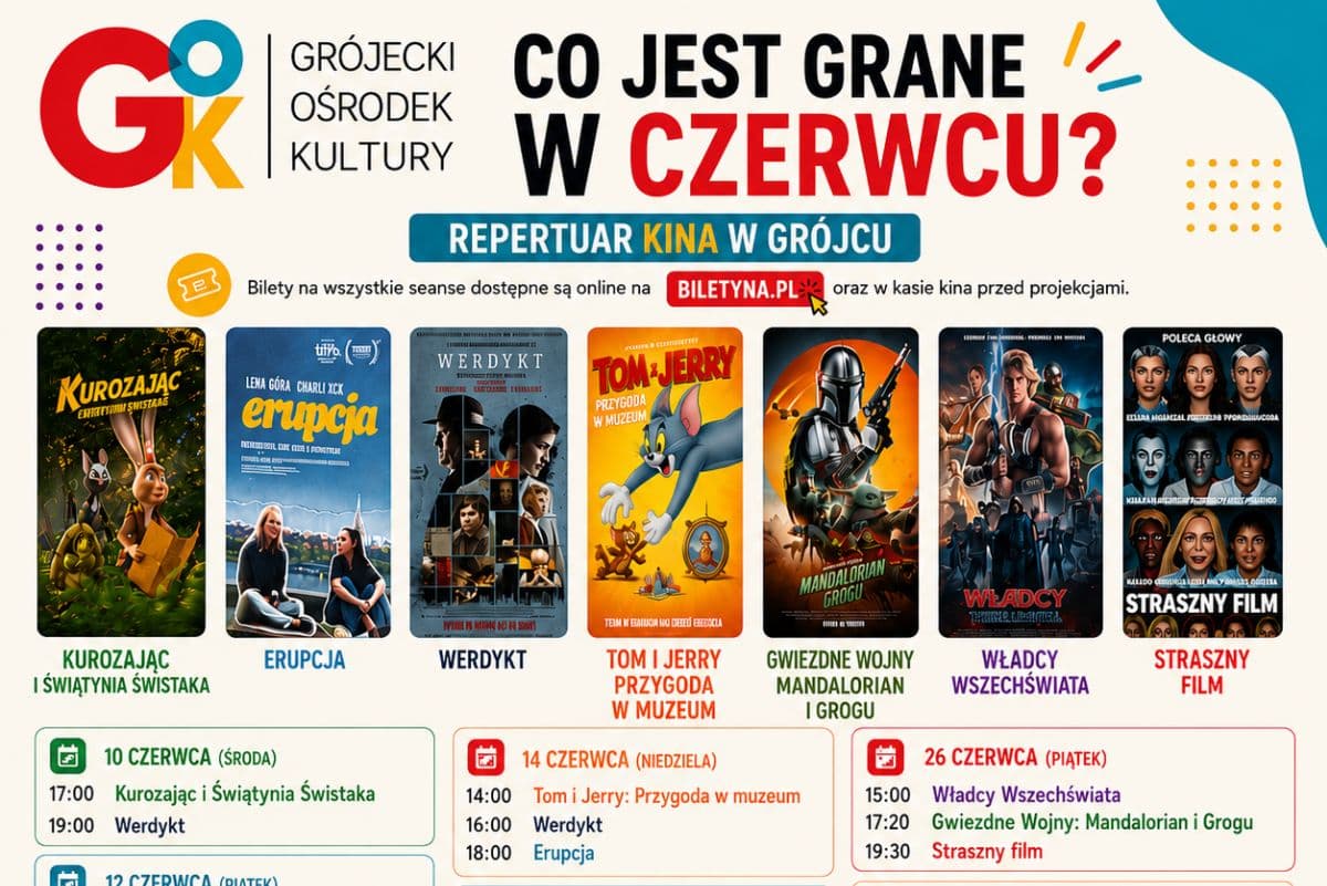 Co jest grane w czerwcu? Repertuar kina w Grójcu