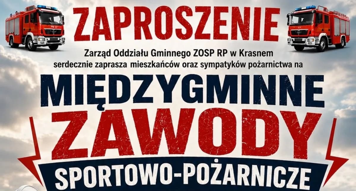 Strażacy z dwóch gmin zmierzą się w Krasnem. Przed nami Międzygminne Zawody Sportowo-Pożarnicze